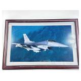USAF Makos 93 Fighter Squadron F-16 Photograph.
