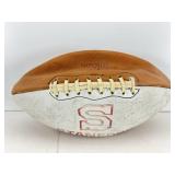 Stanford cardinals autographed football