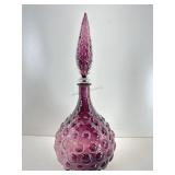 Empoli Amethyst Glass ï¿½Genie Bottleï¿½ Decanter
