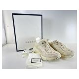 Gucci Rhyton Factory ï¿½Distressedï¿½ Leather Ivory