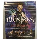 Signed Jan Rouven poster, German magician
