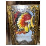 Custom Encased Native American Headdress. Custom