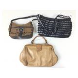 3 Fashion purses handbags, asstd