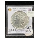 1887 Signature Series Silver Morgan Dollar