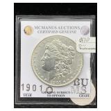 1901-O Signature Series Silver Morgan Dollar