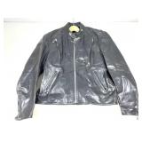 First Mfg Co. Classic Black Motorcycle Jacket. Sz