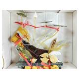 Asian Sea Life Prosperity & Wealth Sculpture 14in