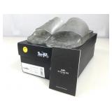 Coach Ulyssa rubber slide, silver, sz 10B