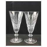 2 Waterford Crystal Fluted Champagne glasses