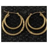 14k Gold Earrings 1.9g