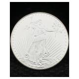 1 Ozt .999 Fine Silver Bullion Round