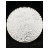 1 Ozt .999 Fine Silver Bullion Round