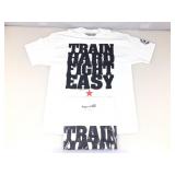 2 Fighters Only T-shirts, white, sz Lg