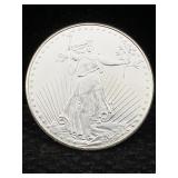 1 Ozt .999 Fine Silver Bullion Round
