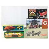 Vtg Texaco die cast coin banks, horse &