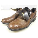 Puma menï¿½s golf shoes, brown sz 8M