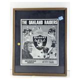 Oakland raiders framed picture