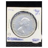 1956 Canadian Dollar, 80% Silver