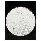 1 Ozt .999 Fine Silver Bullion Round