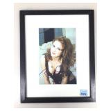 Signed Renee Olstead framed color photo 8x10