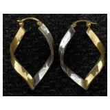 14k Gold Earrings 2.6g