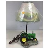 John Deere tractor lamp, 16 in tall