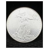 1 Ozt .999 Fine Silver Bullion Round
