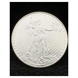 1 Ozt .999 Fine Silver Bullion Round