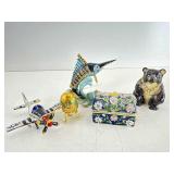 Work Of Art Hinged Enamel Trinket Boxes