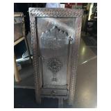 Wooden Hand Carved Cabinet w/ Bottom Drawer. 3