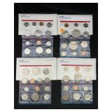 4 U.s Mint Uncirculated Coins Incl. 1977, 1979,