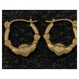 14k Gold Earrings .8 G