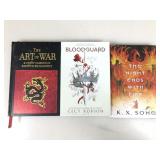 3 Hard Cover books, The Night Ends with Fire, The