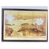 1876 Birdseye View Of San Francisco 2002 Reprint