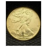 1986 1oz. .999 Fine Silver American Eagle Round