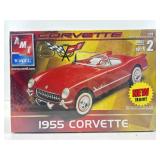 Sealed AMT 1955 Corvette model kit, 1:25 scale