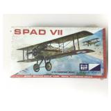 NOS Sealed MPC Spad VII 1/72 Scale Model Kit. See