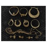 14k Gold Misc Good And Scrap Jewelry 10.4g
