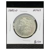 1883-O Silver Morgan Dollar