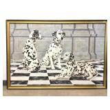 X-Large Anderson Signed Trio Of Dalmatians