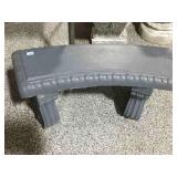 Concrete Garden Bench 37x12x17in