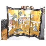 Large 6-Panel Chinese Folding Screen. Hand