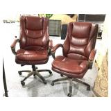 2 Executive Rolling Office Chairs.