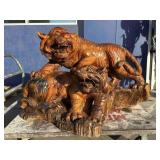 5+ Ft. Long Hand Carved Monumental Solid Wooden