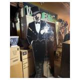 7+ft Tall Sculptors Guild Art Deco Style Mirrored