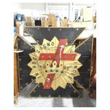 Vtg Large Masonic Knights Templar Lighted Wood