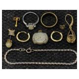 Gold Plated And Silver Plus Other Jewelry