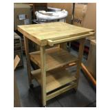 Rolling Kitchen Island, approx 24x23x36in