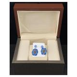 Kalifano Amethest Silver Earrings