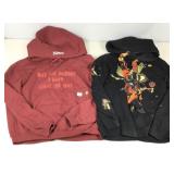 2 Hoodie sweatshirts, sz XL?